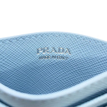 将图像加载到图库查看器中,PRADA Saffiano Leather Triangle Card Holder Pale Blue1MC025_QHH_F0EMZ Saffiano LeatherLeather