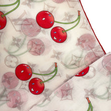 Load image into Gallery viewer, LOUIS VUITTON Shawl LV x TM Monogram Cherry Size 46.5" BlancM94966 Cotton100%
