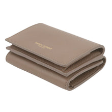 将图像加载到图库查看器中,SAINT LAURENT PARIS Compact wallet Tri-fold wallet Brown678272 Leather
