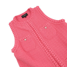 Load image into Gallery viewer, CHANEL COCO Button Vest Size 36 PinkP72795-K10459-NI363 Cotton80% Polyamide20%