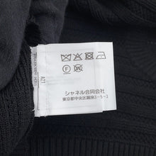 Load image into Gallery viewer, CHANEL CC Logo Button Rib Knit Vest Top Size 38 BlackP70420-K10048-94305 Cotton98% Polyurethane1% Polyamide1%