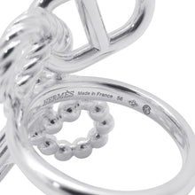 Load image into Gallery viewer, HERMES Chaine d'Ancre Area II Multi-link Ring Size 56/#16 SV925