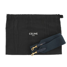 Load image into Gallery viewer, CELINE Teen Soft 16 Shoulder Vanilla/Navy196852 Raffia Calf Leather
