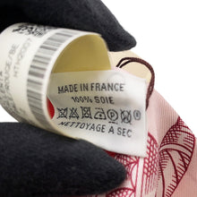 将图像加载到图库查看器中,HERMES Maxi Twilly DELLA CAVALLERIA Rose Pale/Rouge Silk100%