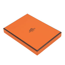 Load image into Gallery viewer, HERMES Card Case Magsafe Eman “Stole Number” BlueNavy/Multicolor Swift Leather Felt