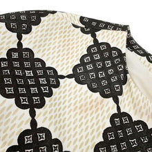 Load image into Gallery viewer, LOUIS VUITTON Damier detail dress Size 34 White/Black/Beige1ABQWM Cotton100% Leather