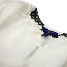 Load image into Gallery viewer, LOUIS VUITTON Damier detail dress Size 34 White/Black/Beige1ABQWM Cotton100% Leather