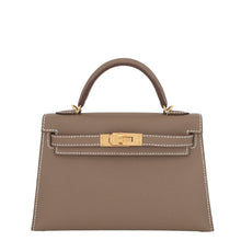 Load image into Gallery viewer, HERMES Mini Kelly 2 Etoupe Epsom