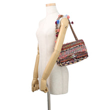 Load image into Gallery viewer, CHANEL Matelasse Shoulder Bag Multicolor Tweed Leather Size 25