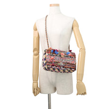Load image into Gallery viewer, CHANEL Matelasse Shoulder Bag Multicolor Tweed Leather Size 25