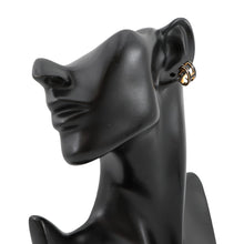 Load image into Gallery viewer, HERMES Pop Ash Ear Cuff Black Gold Plated Lacquer