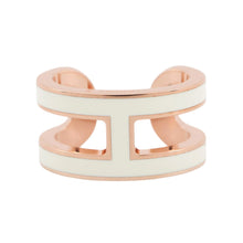 Load image into Gallery viewer, HERMES Pop Ash Ear Cuff White Gold Plated Lacquer