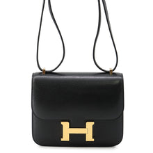 Load image into Gallery viewer, HERMES Constance3 Miroir Black Chevre Myzore Goatskin Size Mini