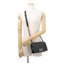 Load image into Gallery viewer, CHANEL Boy Chanel ChainShoulder Bag BlackA67085 Caviar Leather Size 20