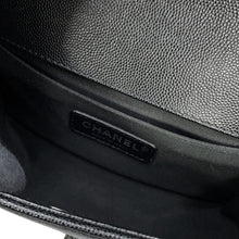 Load image into Gallery viewer, CHANEL Boy Chanel ChainShoulder Bag BlackA67085 Caviar Leather Size 20