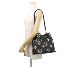 Load image into Gallery viewer, LOUIS VUITTON Neonoe Noir/BeigeM45497 Bicolor Monogram Empreinte Leather Size MM