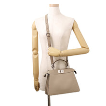 将图像加载到图库查看器中,FENDI Peekaboo I See U Beige8BN327 Leather Size Small