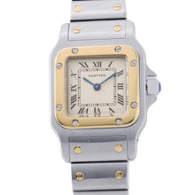 Load image into Gallery viewer, CARTIER Santos Garbe SM H35.5mm x W23.5mm Stainless Steel K18YG Ivory DialW20012C4