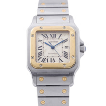 将图像加载到图库查看器中,CARTIER Santos Galve LM W41mm×29mm Stainless Steel K18YG Silver DialW20058C4