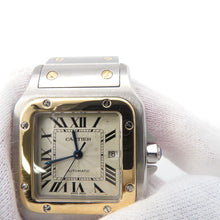 将图像加载到图库查看器中,CARTIER Santos Galve LM W41mm×29mm Stainless Steel K18YG Silver DialW20058C4
