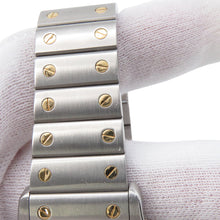 将图像加载到图库查看器中,CARTIER Santos Galve LM W41mm×29mm Stainless Steel K18YG Silver DialW20058C4