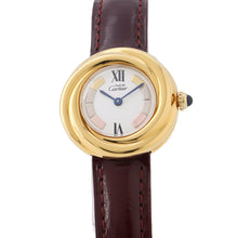 Load image into Gallery viewer, CARTIER Mast Trinity Vermeil W27mm SV925 Leather White DialW1010644