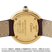Load image into Gallery viewer, CARTIER Mast Trinity Vermeil W27mm SV925 Leather White DialW1010644