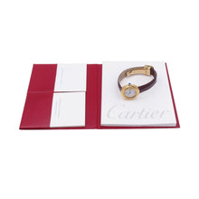 Load image into Gallery viewer, CARTIER Mast Trinity Vermeil W27mm SV925 Leather White DialW1010644