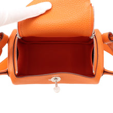 Load image into Gallery viewer, HERMES Lindy Orange Taurillon Clemence Size Mini
