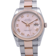 将图像加载到图库查看器中,ROLEX Datejust W36mm Stainless Steel K18PG Pink Dial116201