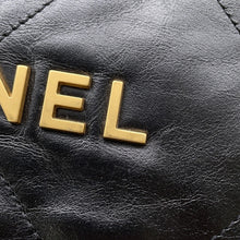 将图像加载到图库查看器中,CHANEL CHANEL22 Backpack BlackAS3859 Shiny Calf Leather Size Small