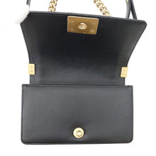 Load image into Gallery viewer, CHANEL Boy Chanel ChainShoulder Bag BlackA67085 Caviar Leather Size 20
