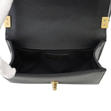 Load image into Gallery viewer, CHANEL Boy Chanel ChainShoulder Bag BlackA67085 Caviar Leather Size 20