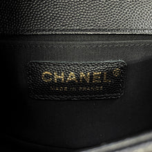 Load image into Gallery viewer, CHANEL Boy Chanel ChainShoulder Bag BlackA67085 Caviar Leather Size 20