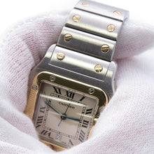 Load image into Gallery viewer, CARTIER Santos Galve LM H41mm×W29mm Stainless Steel K18YG Ivory DialW20011C4