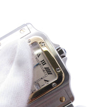 Load image into Gallery viewer, CARTIER Santos Galve LM H41mm×W29mm Stainless Steel K18YG Ivory DialW20011C4