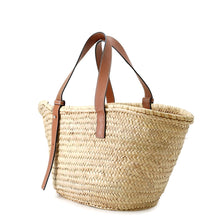 Load image into Gallery viewer, LOEWE Basket bag Natural/Tan327.02.S81 Leather Raffia Size Large