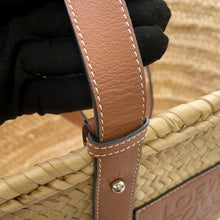Load image into Gallery viewer, LOEWE Basket bag Natural/Tan327.02.S81 Leather Raffia Size Large