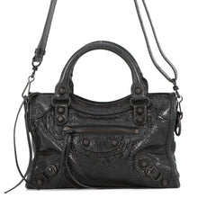 Load image into Gallery viewer, BALENCIAGA City 2WAY Handbag Black806395 Arena Lambskin Size Mini