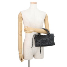 Load image into Gallery viewer, BALENCIAGA City 2WAY Handbag Black806395 Arena Lambskin Size Mini