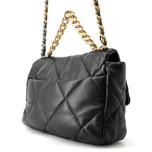 Load image into Gallery viewer, CHANEL CHANEL19 CHANEL19 Matelasse Shoulder Bag BlackAS1161 Shiny Lambskin