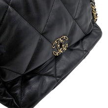 Load image into Gallery viewer, CHANEL CHANEL19 CHANEL19 Matelasse Shoulder Bag BlackAS1161 Shiny Lambskin