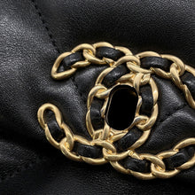 Load image into Gallery viewer, CHANEL CHANEL19 CHANEL19 Matelasse Shoulder Bag BlackAS1161 Shiny Lambskin