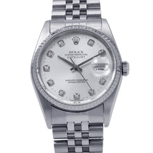 Load image into Gallery viewer, ROLEX Datejust W36mm Stainless Steel K18WG Silver Dial16234G