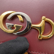 Load image into Gallery viewer, GUCCI Zumi Horsebit Shoulder Bag Bordeaux576388 Leather