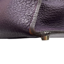 将图像加载到图库查看器中,HERMES Kelly Sellier Cassis Chevre LeatherChevre Coromandel Goatskin Size 35