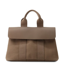 Load image into Gallery viewer, HERMES Valparaiso Etoupe Toile Chevrons Leather Size PM