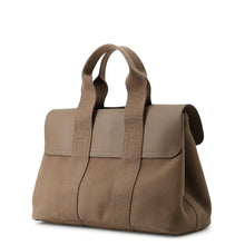 将图像加载到图库查看器中,HERMES Valparaiso Etoupe Toile Chevrons Leather Size PM