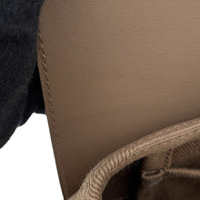 将图像加载到图库查看器中,HERMES Valparaiso Etoupe Toile Chevrons Leather Size PM