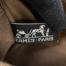 Load image into Gallery viewer, HERMES Valparaiso Etoupe Toile Chevrons Leather Size PM